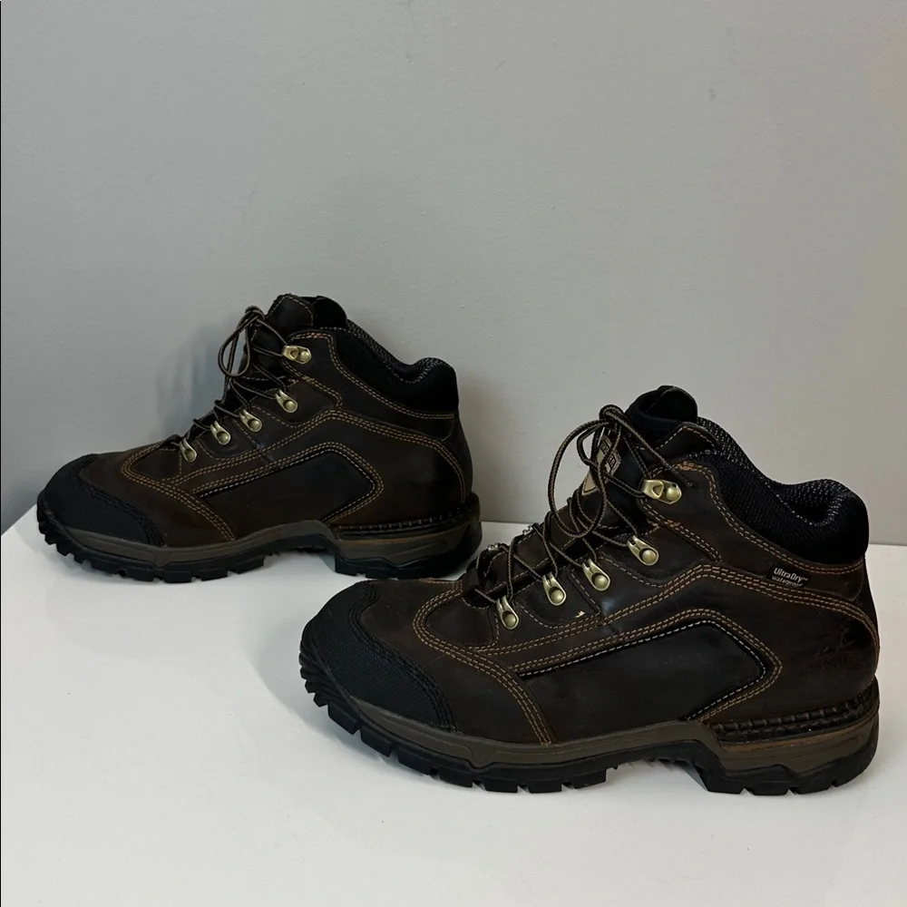 Irish Setter 83402 Two Harbors Leather Waterproof Steel Toe Hiker Boot Size 10.5